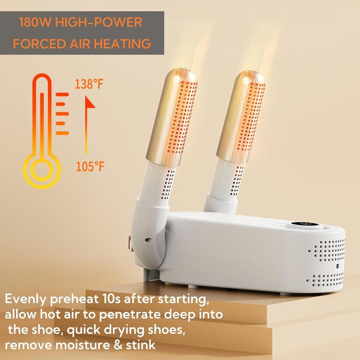 👟 Smart Portable Electric Shoe Dryer & Dehumidifier