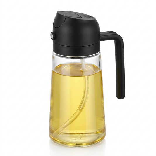 2-in-1 Glass Oil Sprayer & Dispenser Bottle (470ml) 🍳✨
(Alternate: Smart Dual Oil Sprayer & Pourer Bottle 🥑)